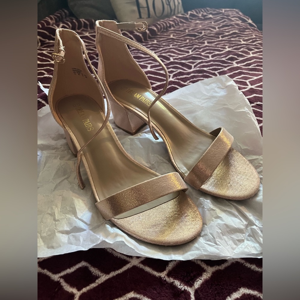 Rose Gold Low Heel